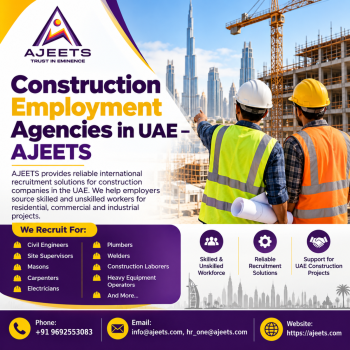 Construction Employment Agencies in UAE – AJEETS