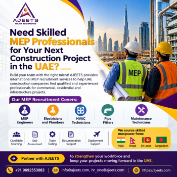 Need Skilled MEP Professionals for Your Next Construction Project in the UAE?
