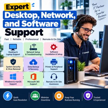 Expert desktop, network, and software support